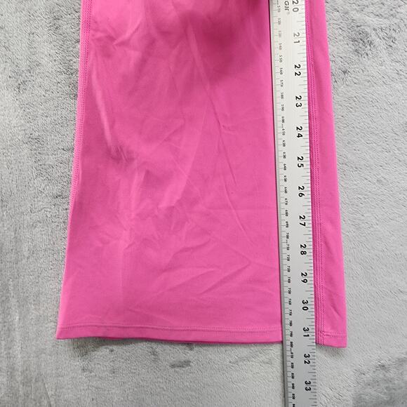 NEW Joy Lab Jumpsuit Womens M Pink Stretch Knit Low Back Flare Active Bodysuit - Picture 12 of 14